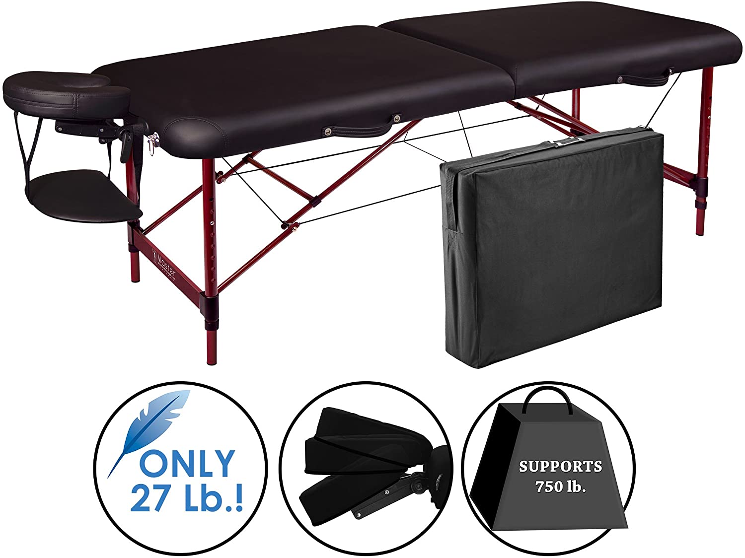 Master Massage 28" Zephyr Light Weight Aluminum Portable Massage - Image 6